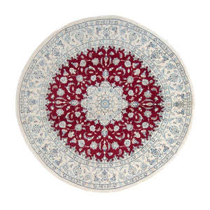 Tappeto Persero - Nain rotondo  - 290 x 290 cm - rosso scuro