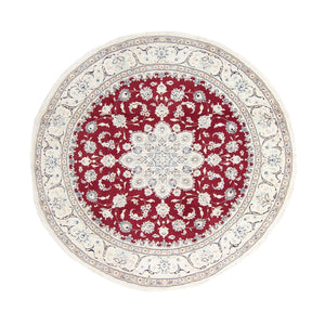 Tappeto Persero - Nain rotondo  - 245 x 245 cm - rosso scuro