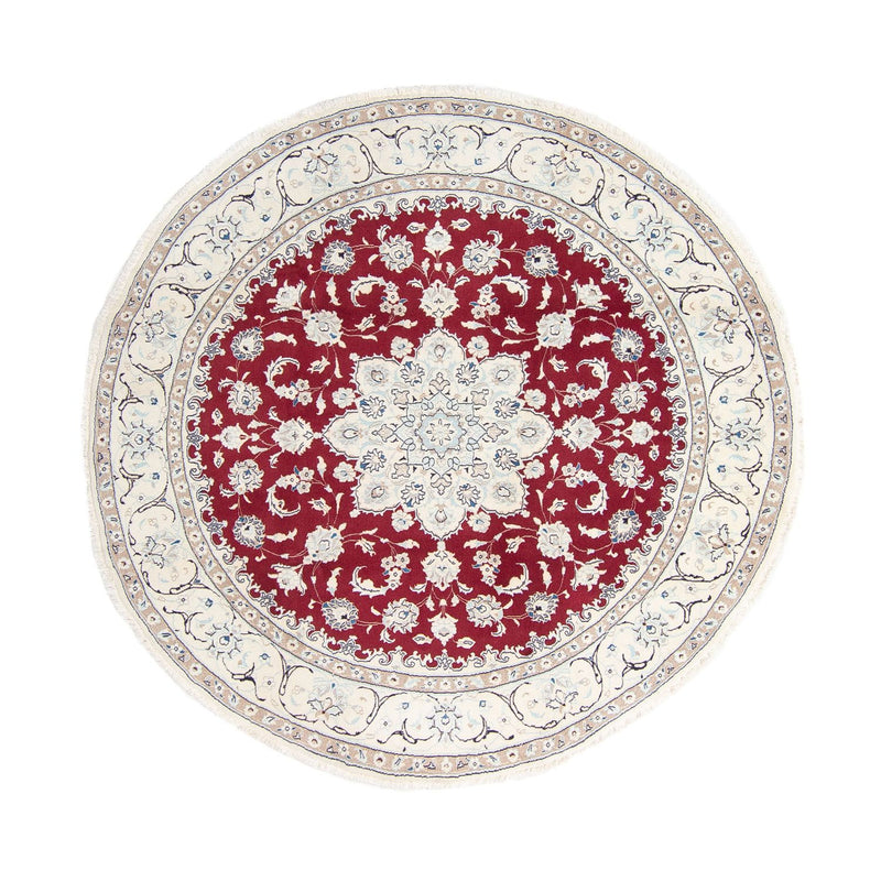Tappeto Persero - Nain rotondo  - 245 x 245 cm - rosso scuro