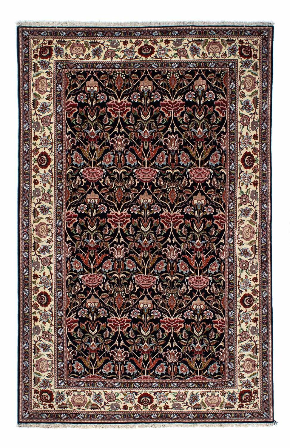 Tappeto Persero - Ghom - 210 x 132 cm - blu scuro