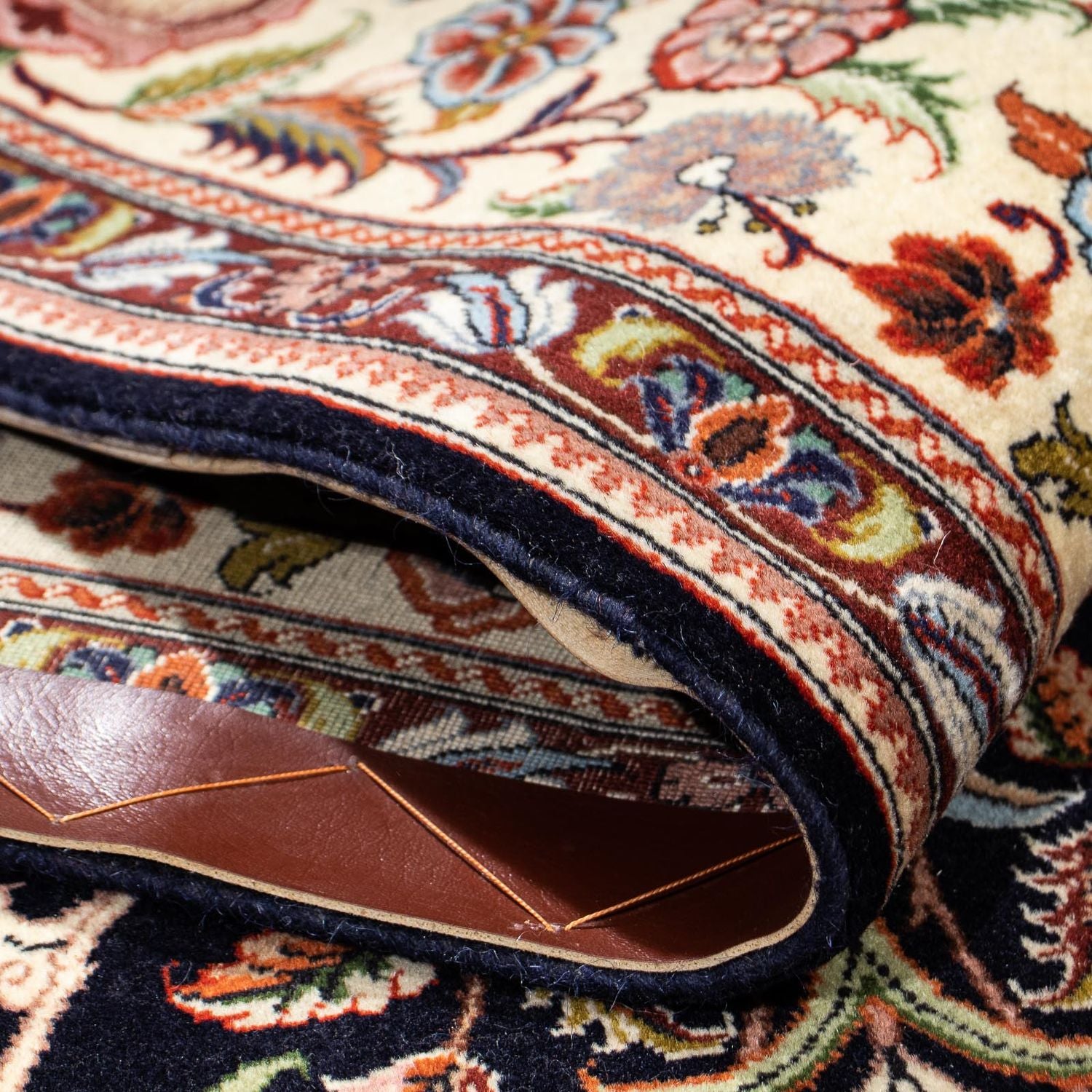 Tappeto Persero - Ghom - 210 x 132 cm - blu scuro