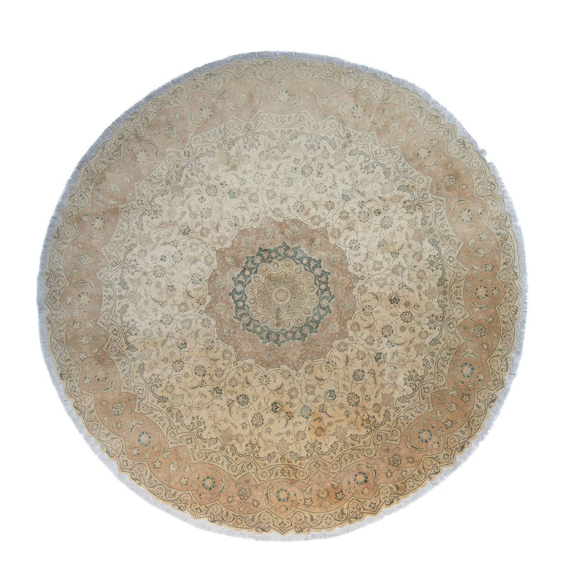 Tappeto Persero - Tabriz rotondo  - 290 x 290 cm - beige
