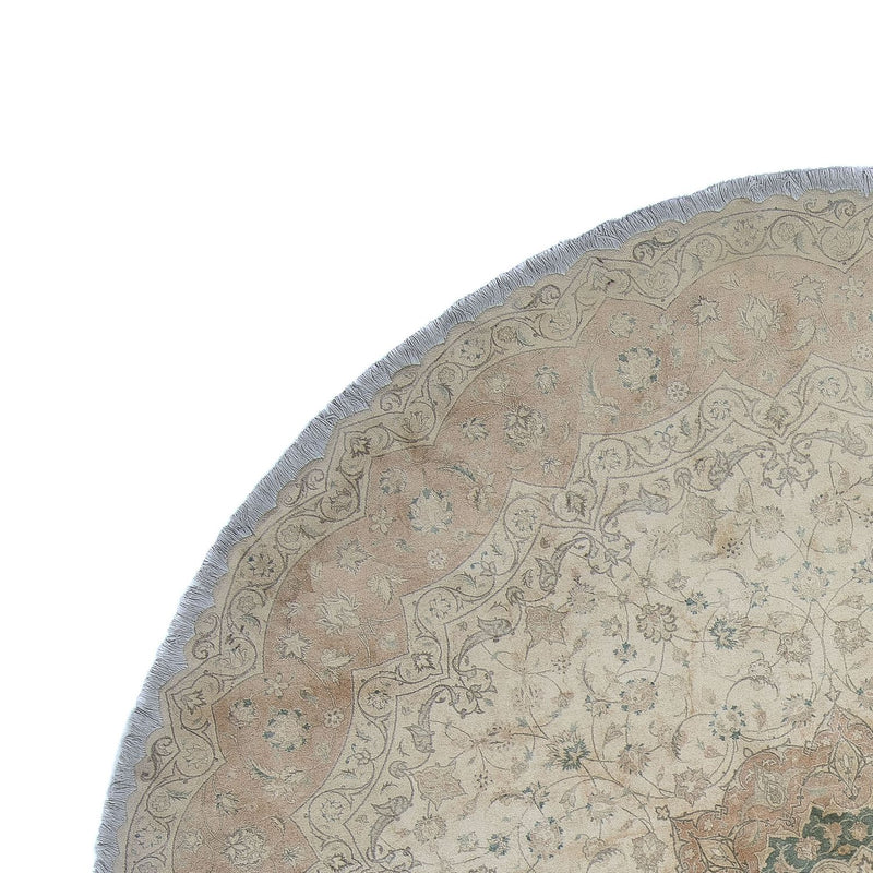 Tappeto Persero - Tabriz rotondo  - 290 x 290 cm - beige