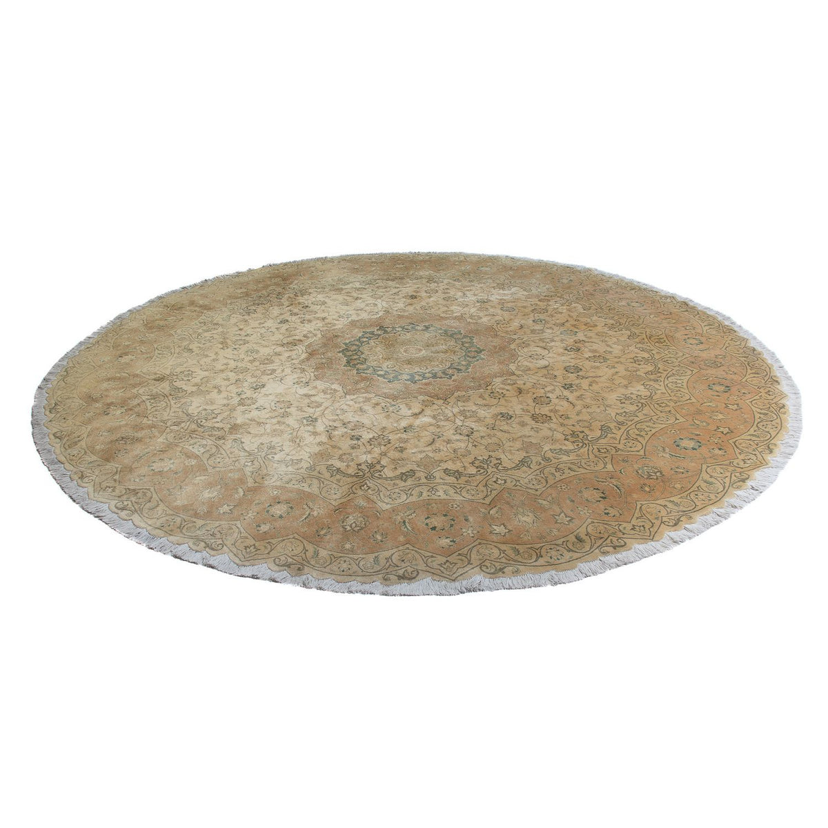 Tappeto Persero - Tabriz rotondo  - 290 x 290 cm - beige