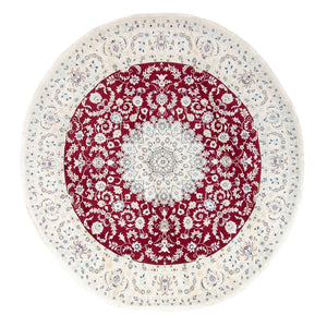 Tappeto Persero - Nain rotondo  - 295 x 295 cm - rosso scuro