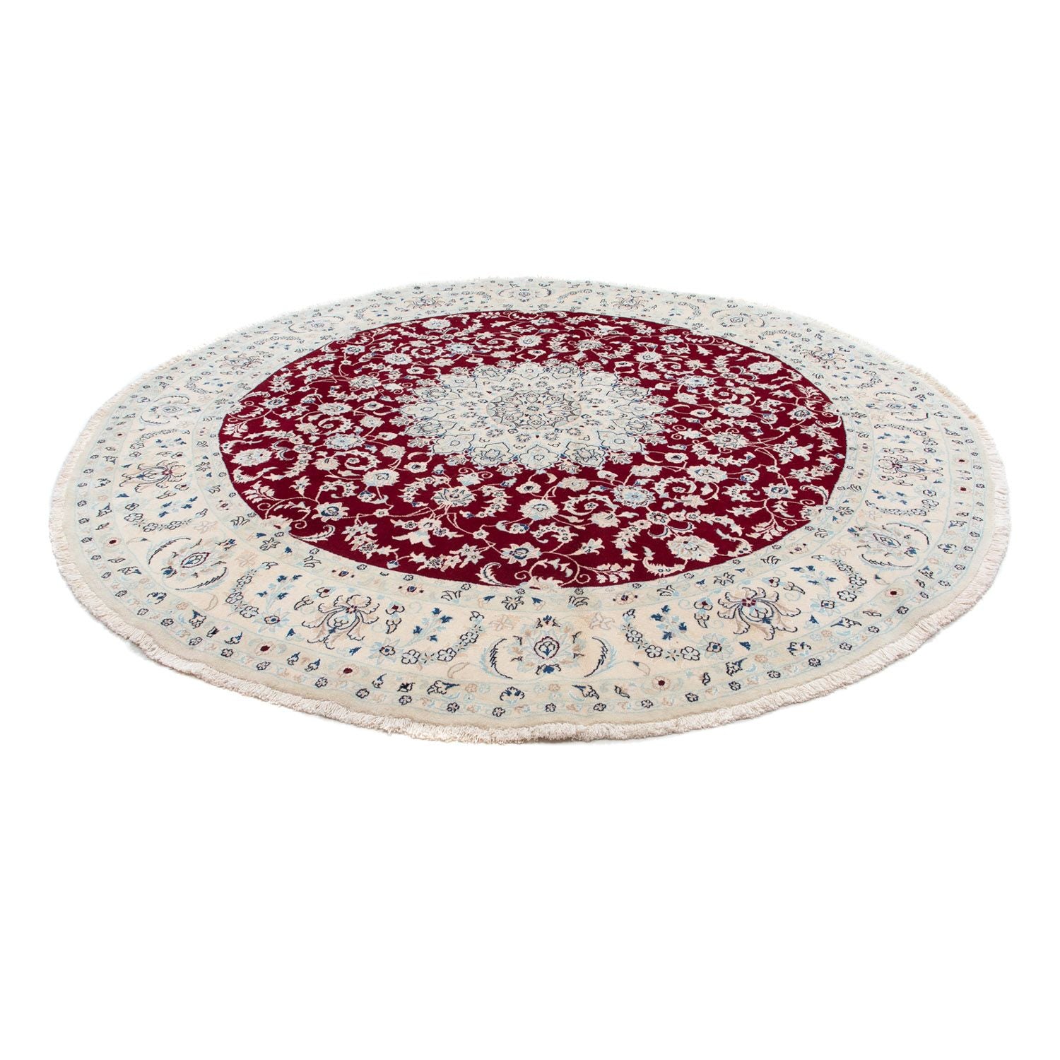 Tappeto Persero - Nain rotondo  - 295 x 295 cm - rosso scuro