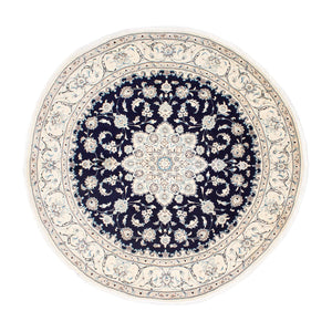 Tappeto Persero - Nain rotondo  - 243 x 243 cm - blu scuro