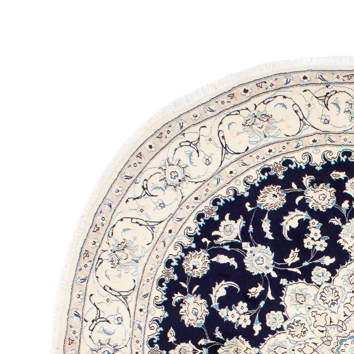 Tappeto Persero - Nain rotondo  - 243 x 243 cm - blu scuro