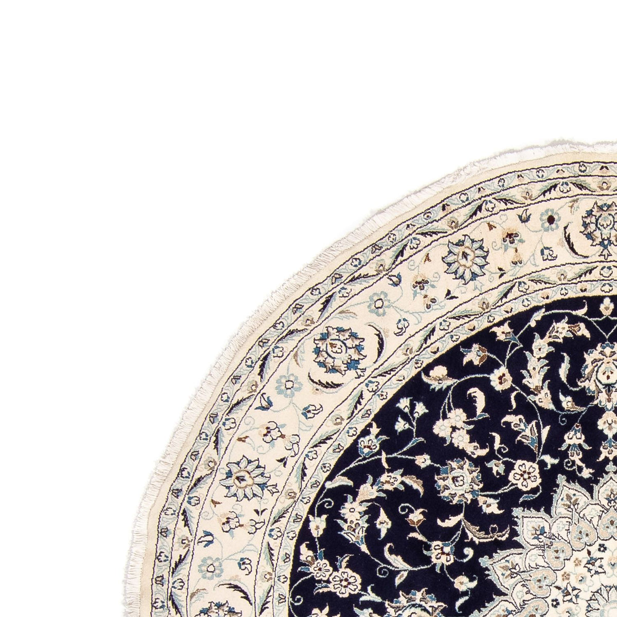 Tappeto Persero - Nain rotondo  - 243 x 243 cm - blu scuro