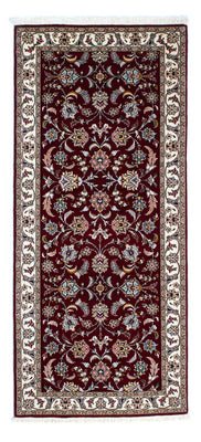 Tappeto corsia Tappeto Persero - Tabriz - Reale - 205 x 88 cm - rosso scuro