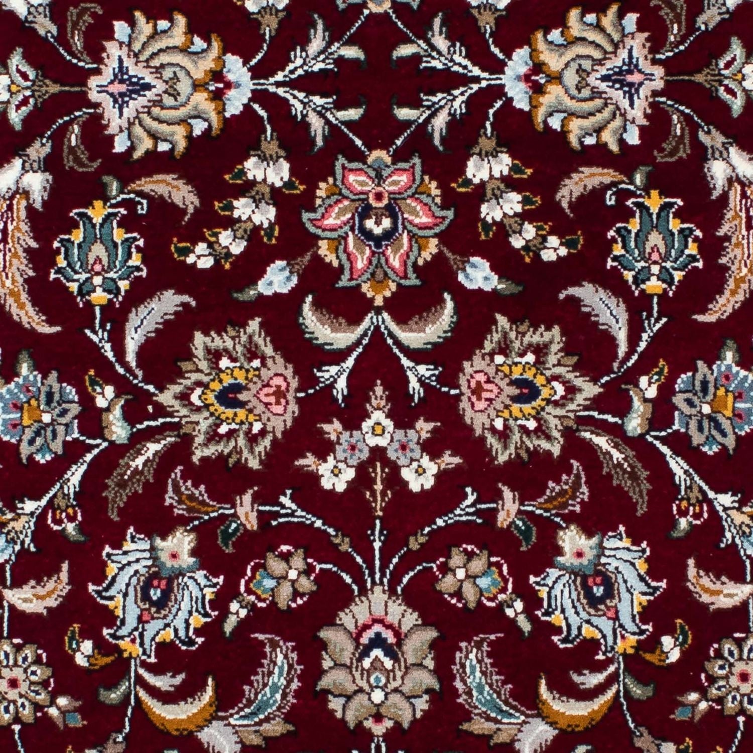 Tappeto corsia Tappeto Persero - Tabriz - Reale - 205 x 88 cm - rosso scuro