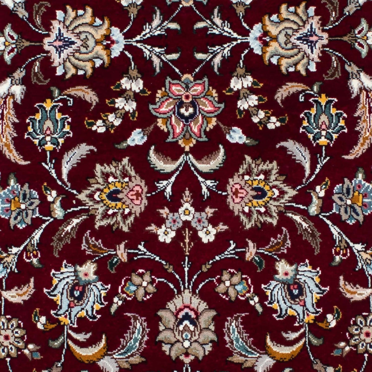 Tappeto corsia Tappeto Persero - Tabriz - Reale - 205 x 88 cm - rosso scuro