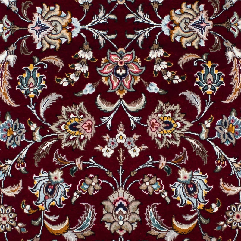 Tappeto corsia Tappeto Persero - Tabriz - Reale - 205 x 88 cm - rosso scuro