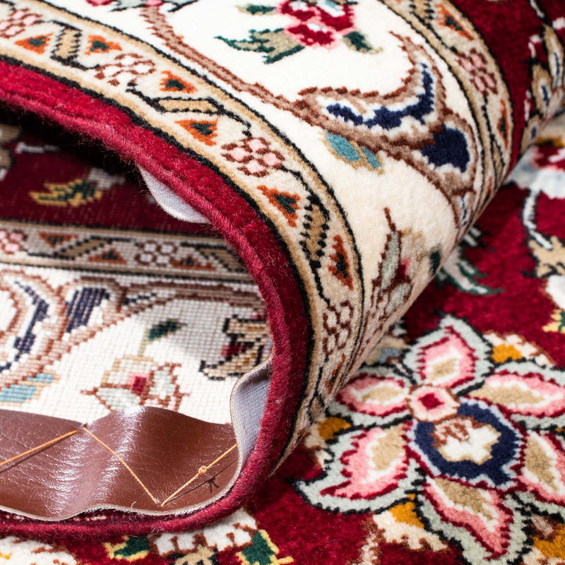 Tappeto corsia Tappeto Persero - Tabriz - Reale - 205 x 88 cm - rosso scuro