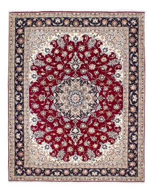 Tappeto Persero - Tabriz - Reale - 195 x 153 cm - rosso scuro