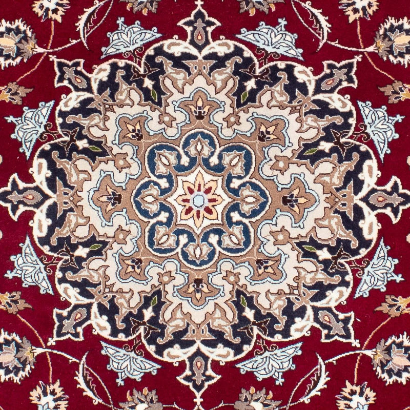 Tappeto Persero - Tabriz - Reale - 195 x 153 cm - rosso scuro