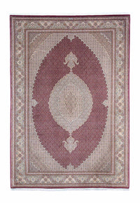 Tappeto Persero - Tabriz - 303 x 204 cm - rosso scuro
