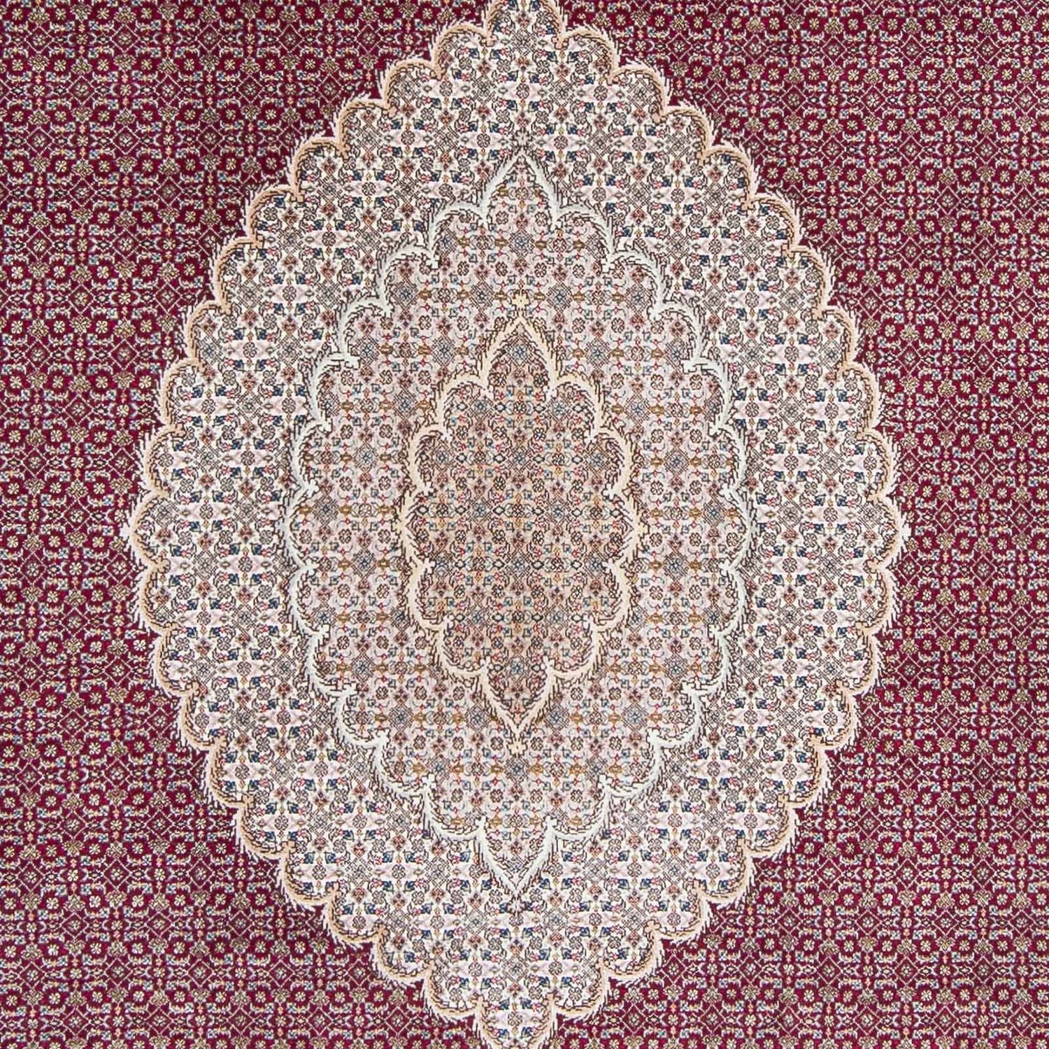Tappeto Persero - Tabriz - 303 x 204 cm - rosso scuro