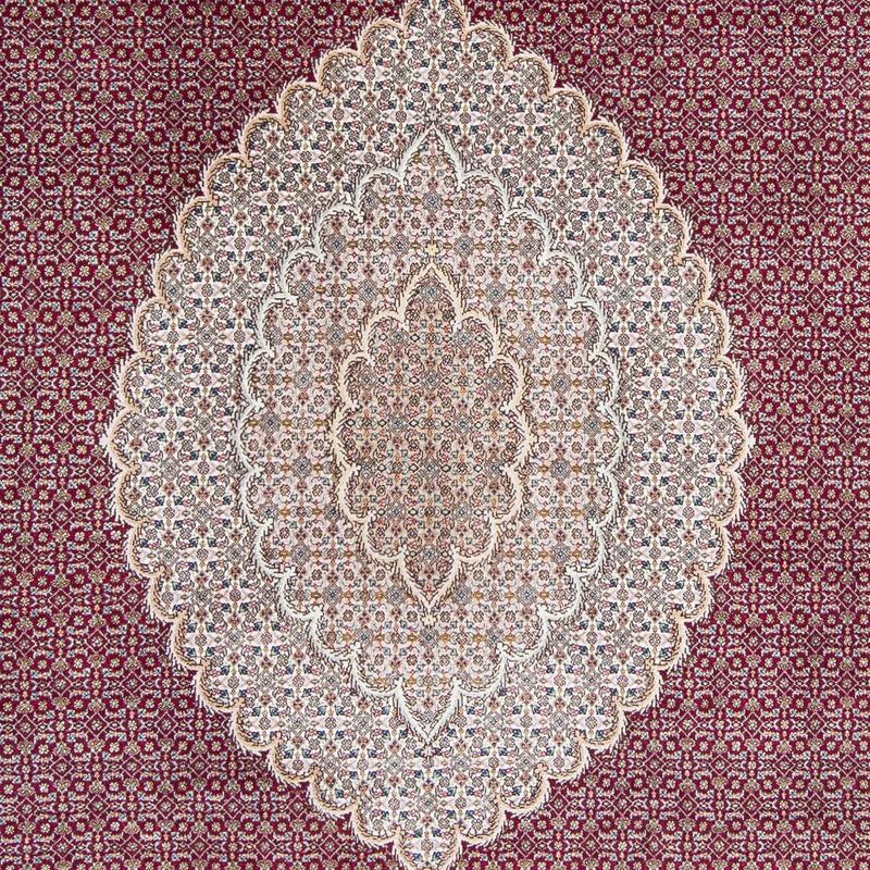Tappeto Persero - Tabriz - 303 x 204 cm - rosso scuro