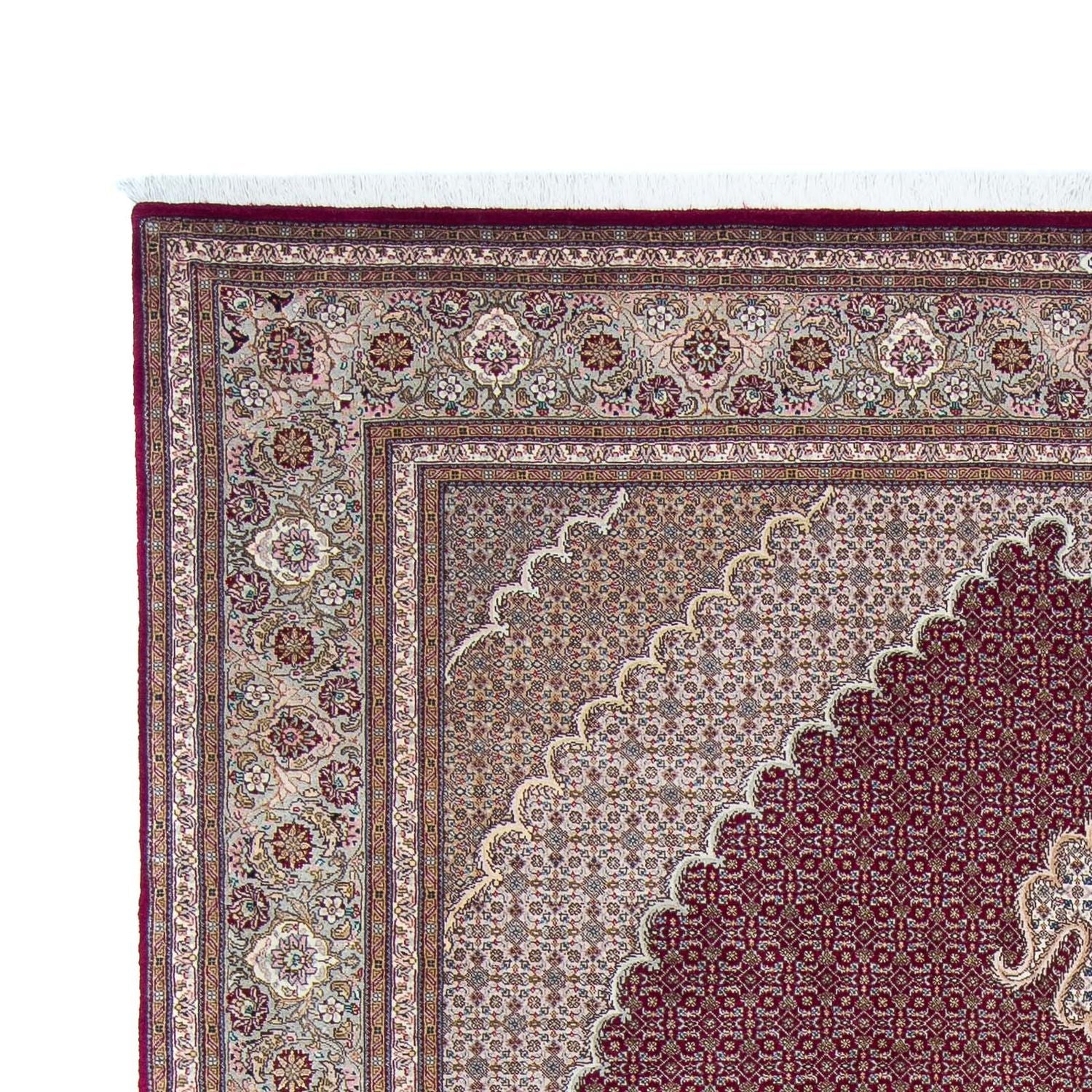 Tappeto Persero - Tabriz - 303 x 204 cm - rosso scuro