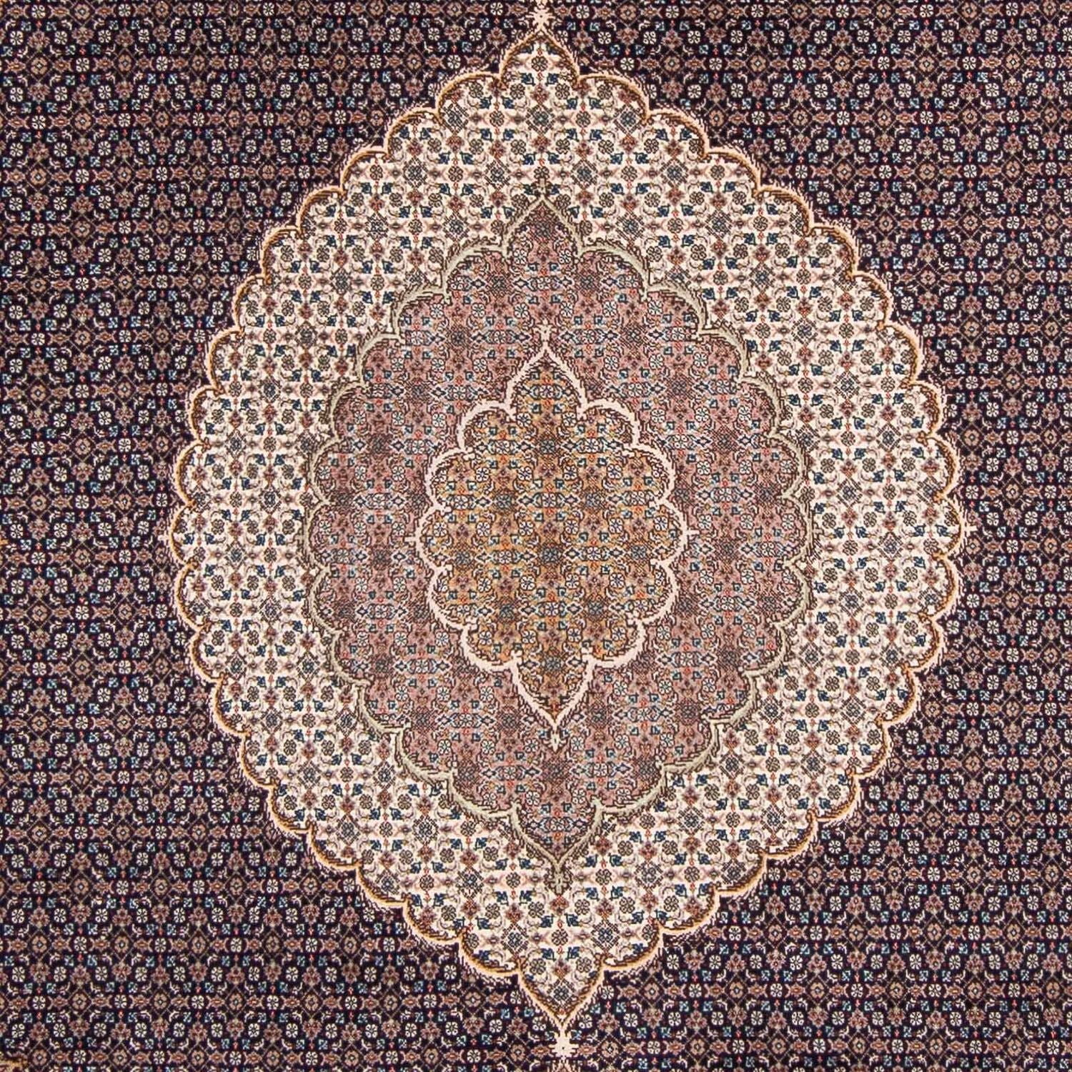 Tappeto Persero - Tabriz - 295 x 203 cm - blu scuro