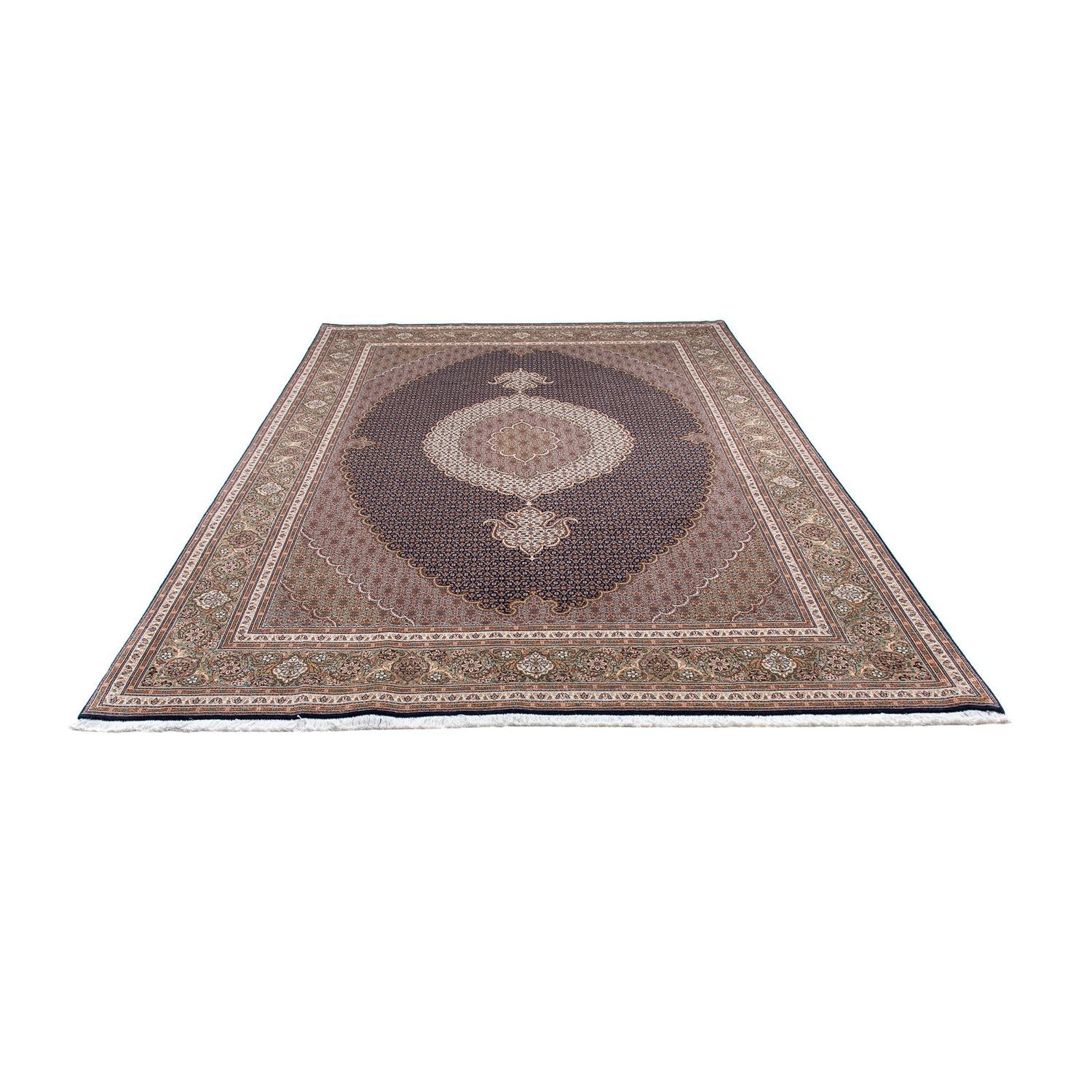 Tappeto Persero - Tabriz - 295 x 203 cm - blu scuro