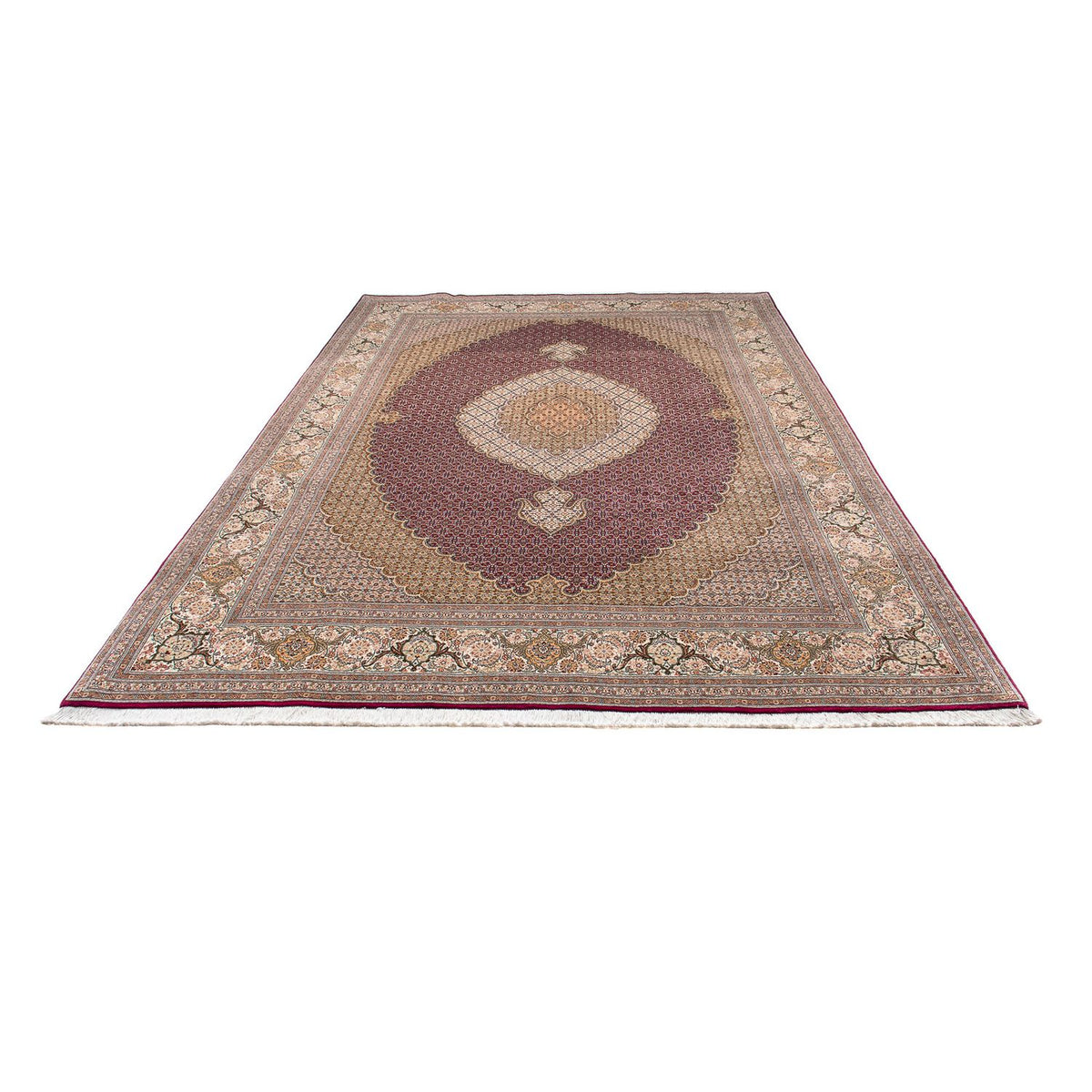 Tappeto Persero - Tabriz - 308 x 204 cm - rosso scuro