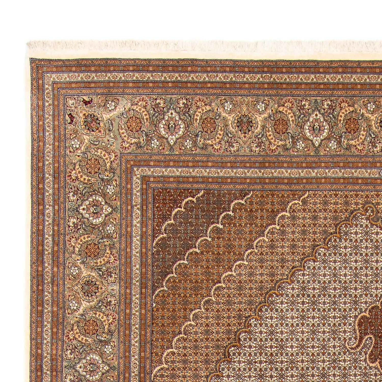 Tappeto Persero - Tabriz - 363 x 250 cm - marrone chiaro