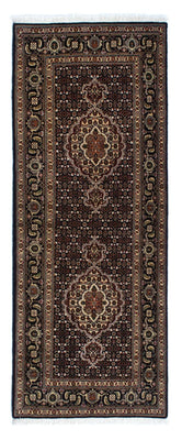 Tappeto corsia Tappeto Persero - Tabriz - 201 x 77 cm - blu scuro