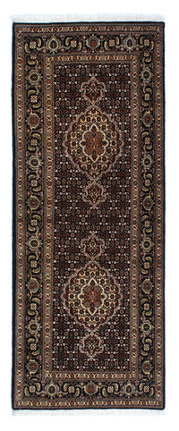 Tappeto corsia Tappeto Persero - Tabriz - 201 x 77 cm - blu scuro