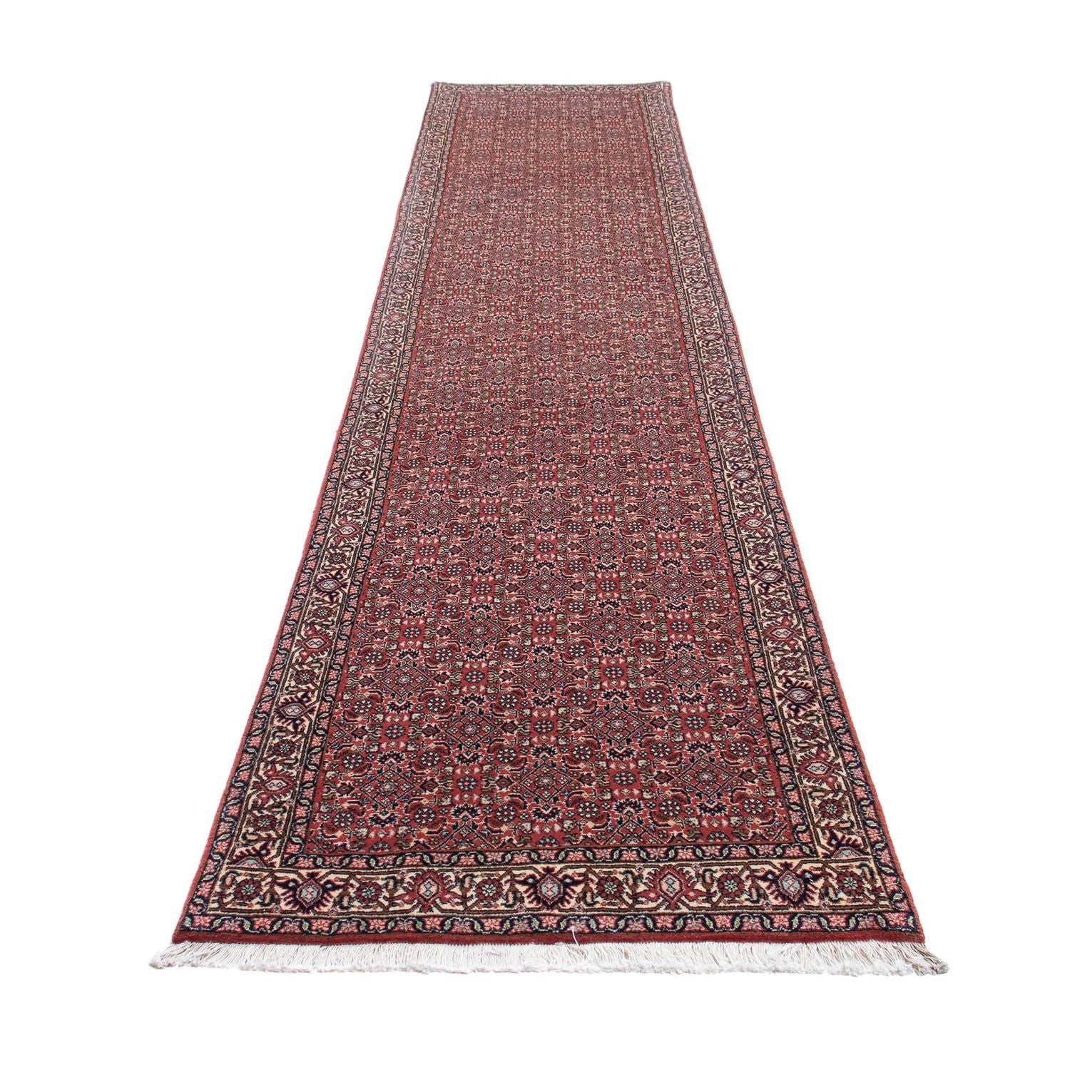 Tappeto corsia Tappeto Persero - Bidjar - 400 x 88 cm - rosso chiaro