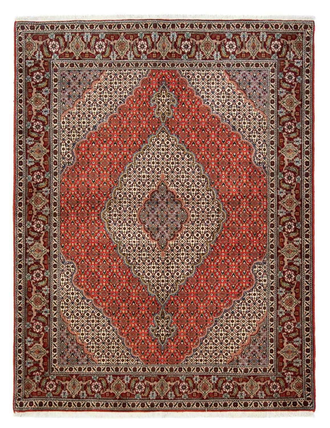 Tappeto Persero - Tabriz - 200 x 150 cm - rosso scuro