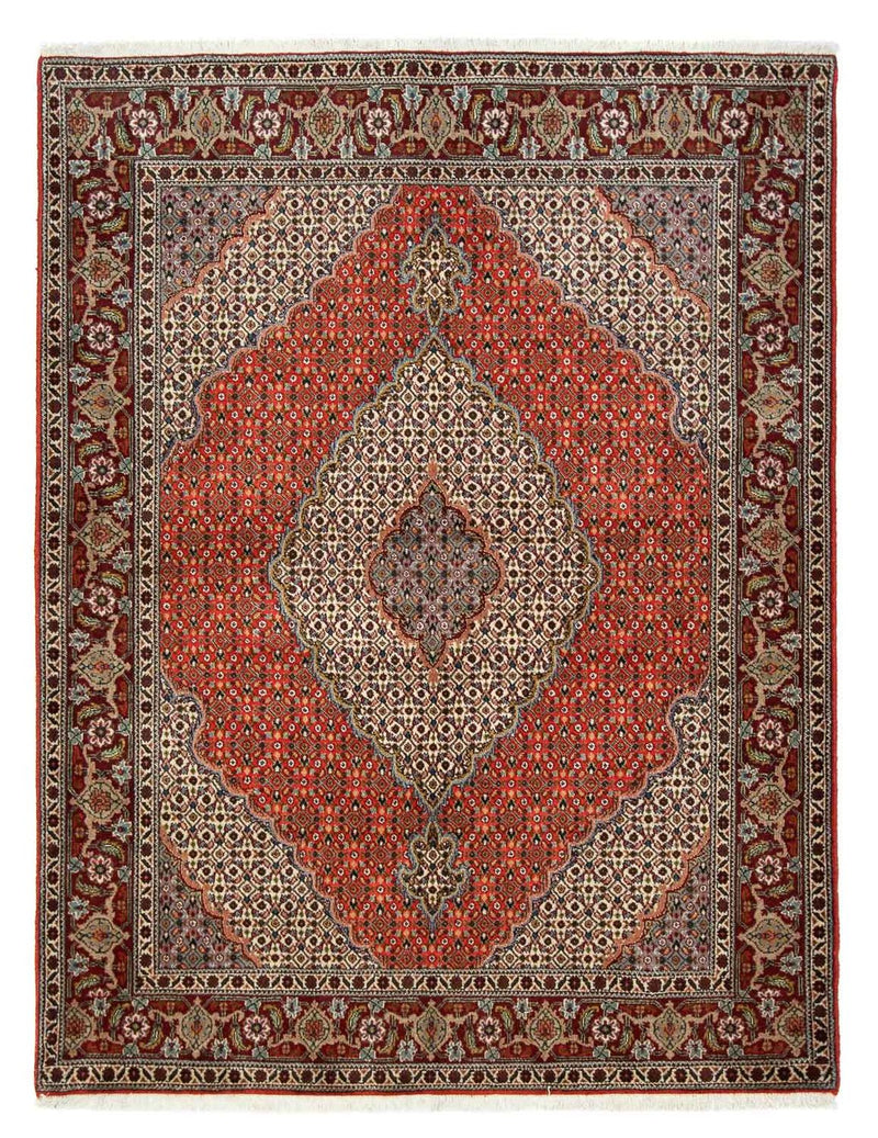 Tappeto Persero - Tabriz - 200 x 150 cm - rosso scuro