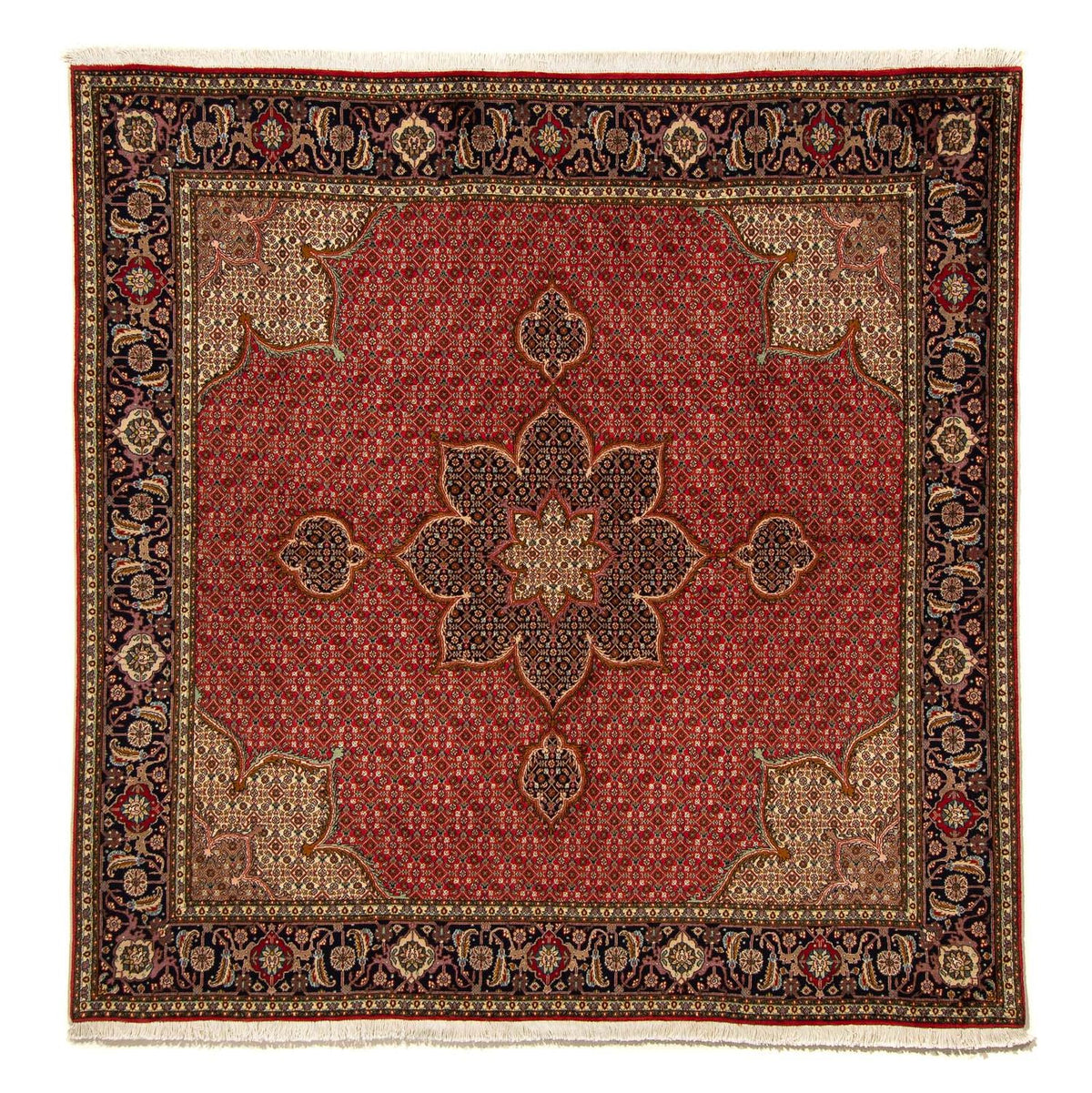Tappeto Persero - Tabriz quadrato  - 203 x 200 cm - rosso