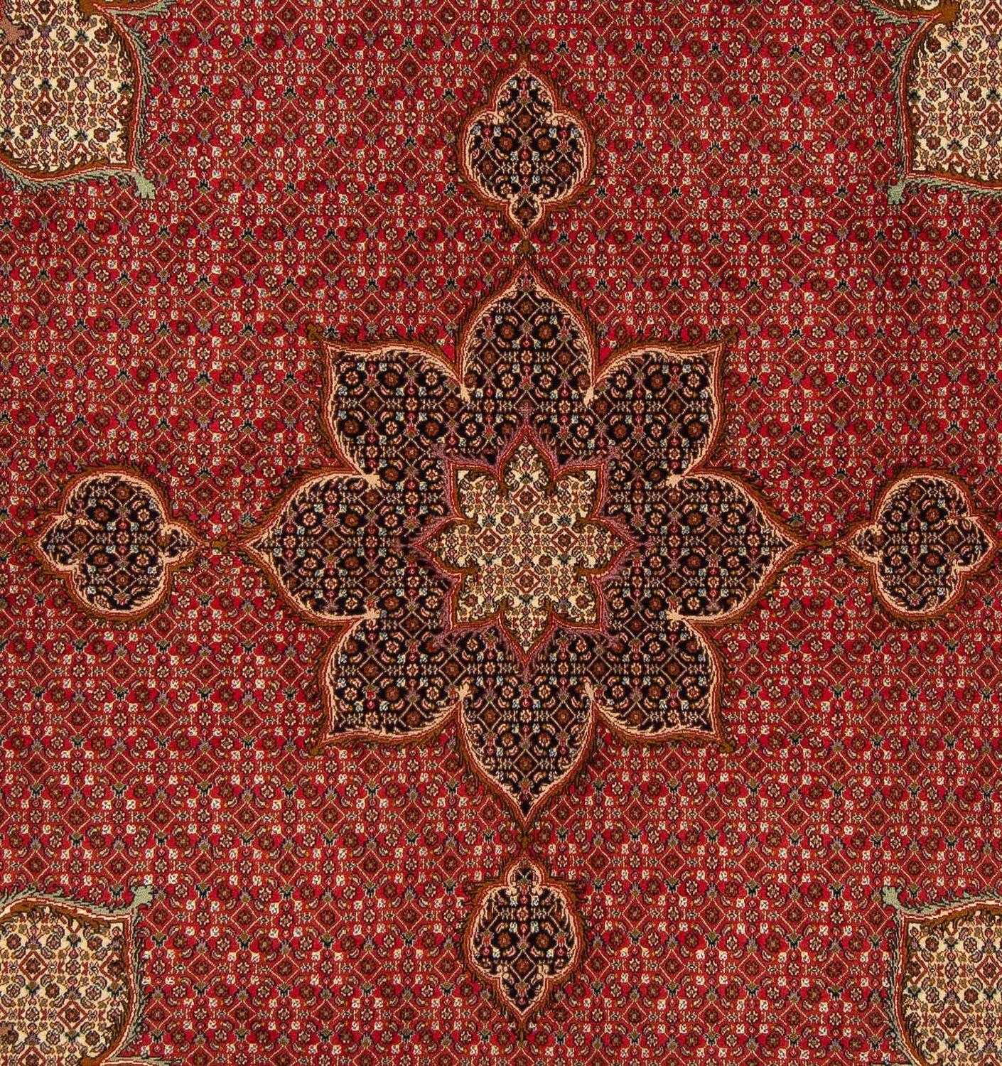 Tappeto Persero - Tabriz quadrato  - 203 x 200 cm - rosso