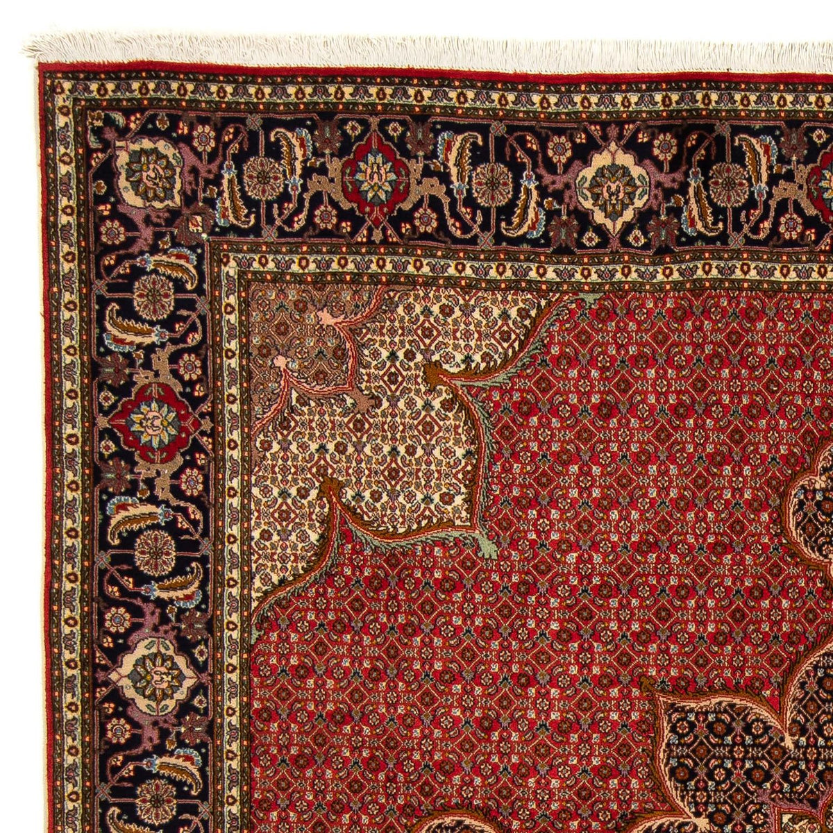 Tappeto Persero - Tabriz quadrato  - 203 x 200 cm - rosso