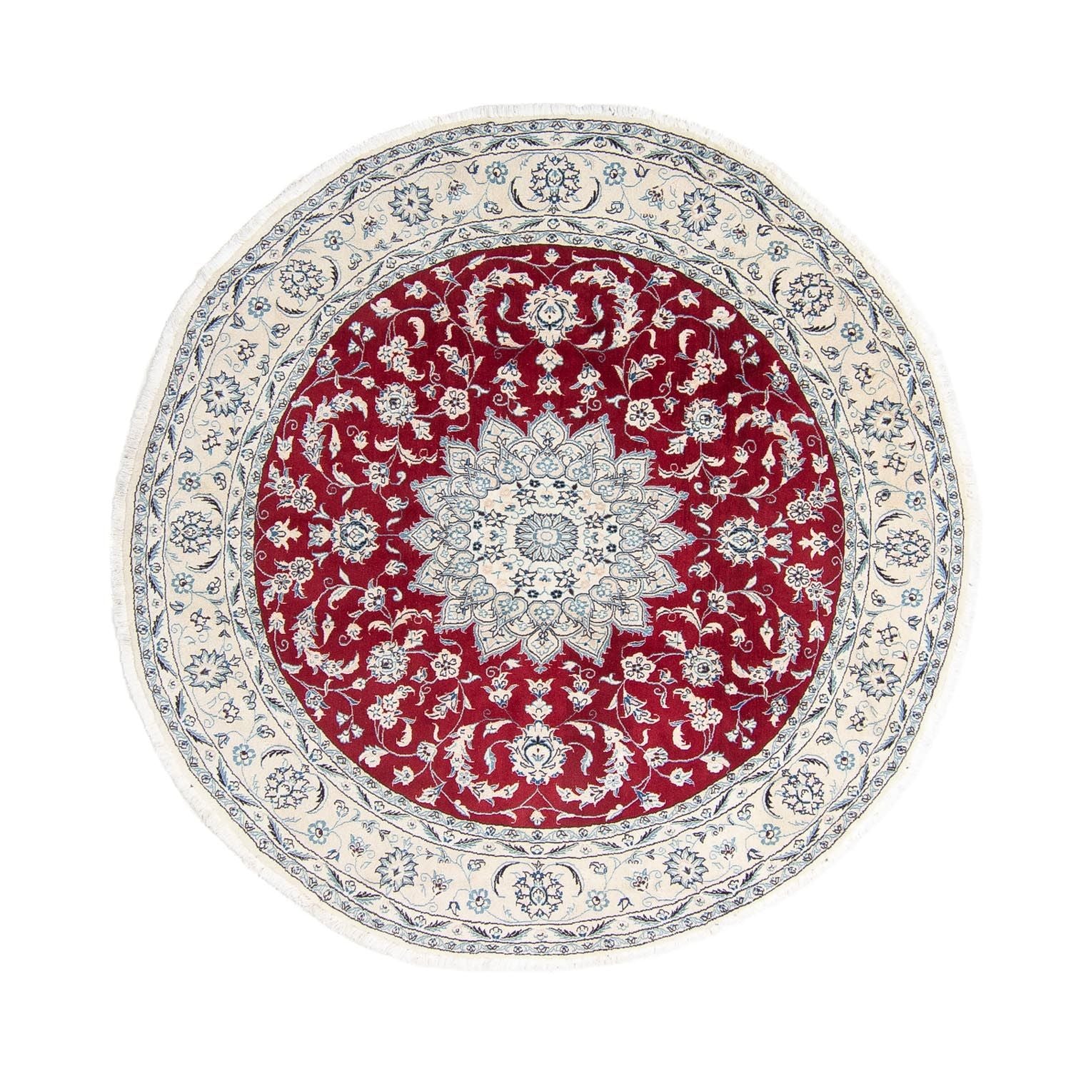 Tappeto Persero - Nain rotondo  - 248 x 248 cm - rosso scuro