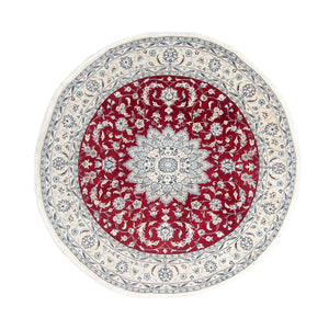 Tappeto Persero - Nain rotondo  - 248 x 248 cm - rosso scuro