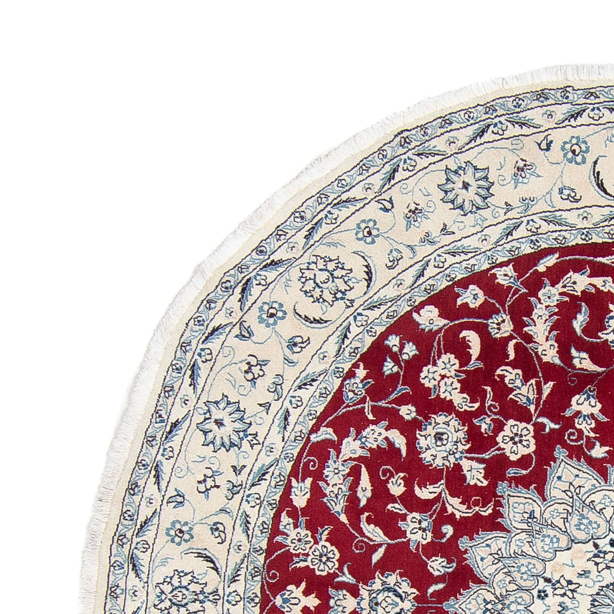 Tappeto Persero - Nain rotondo  - 248 x 248 cm - rosso scuro