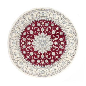 Tappeto Persero - Nain rotondo  - 250 x 250 cm - rosso scuro
