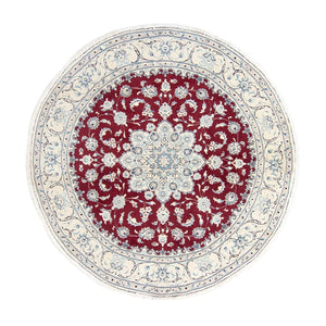 Tappeto Persero - Nain rotondo  - 245 x 245 cm - rosso scuro
