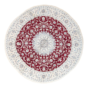 Tappeto Persero - Nain rotondo  - 300 x 300 cm - rosso scuro