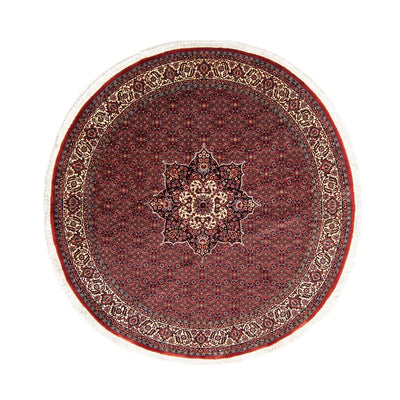 Tappeto Persero - Bidjar rotondo  - 205 x 205 cm - rosso scuro