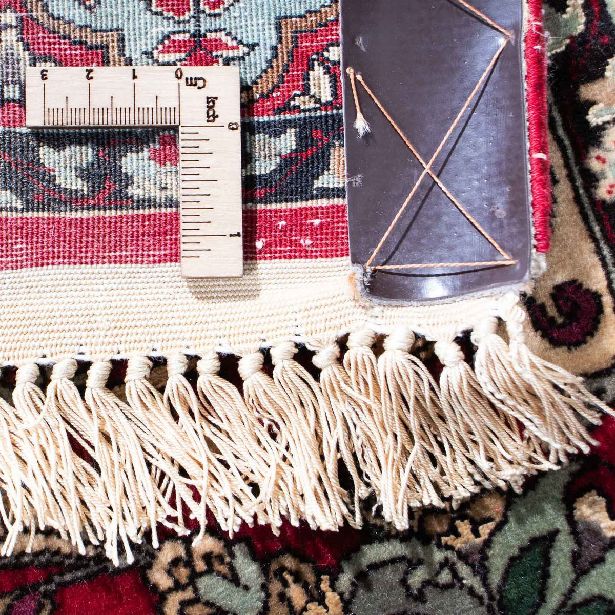 Tappeto Persero - Isfahan - Premio - 124 x 83 cm - rosso scuro