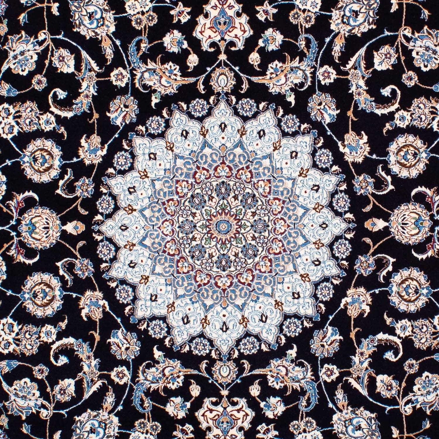 Tappeto Persero - Nain - Premio - 264 x 177 cm - blu scuro