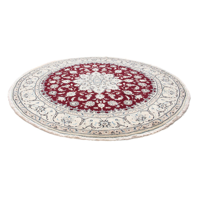 Tappeto Persero - Nain - Reale rotondo  - 240 x 240 cm - rosso scuro