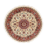 Tappeto Persero - Tabriz - Reale rotondo  - 145 x 145 cm - beige