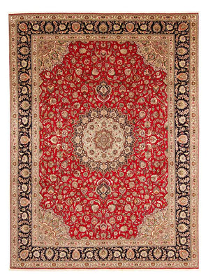 Tappeto Persero - Tabriz - Reale - 400 x 300 cm - rosso scuro