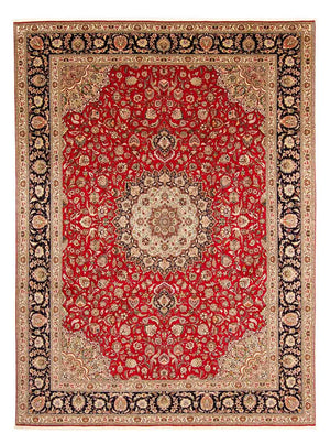 Tappeto Persero - Tabriz - Reale - 400 x 300 cm - rosso scuro