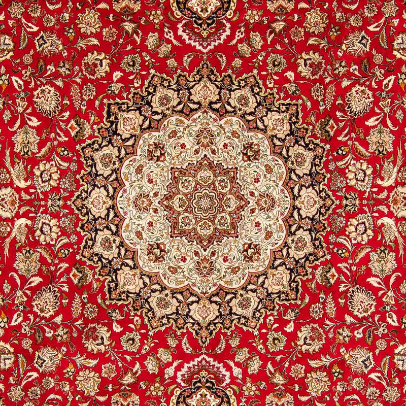 Tappeto Persero - Tabriz - Reale - 400 x 300 cm - rosso scuro